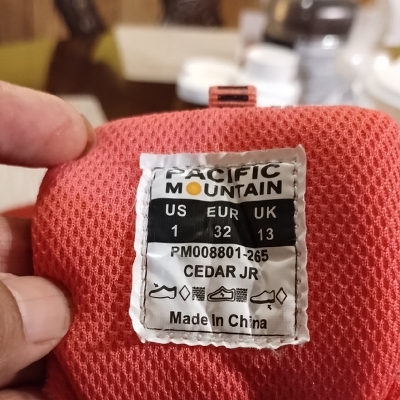 Pacific Trail Kids' Gray and Pink Sneakers - Picture 6 of 14